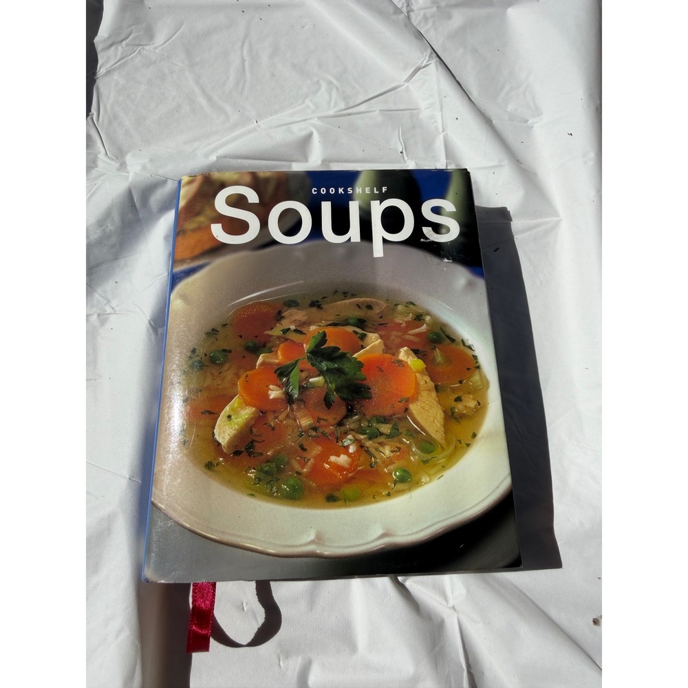 Parragon Cookshelf Soups Hardcover Book 120 Step-by-Step Recipes Blue Cookbook